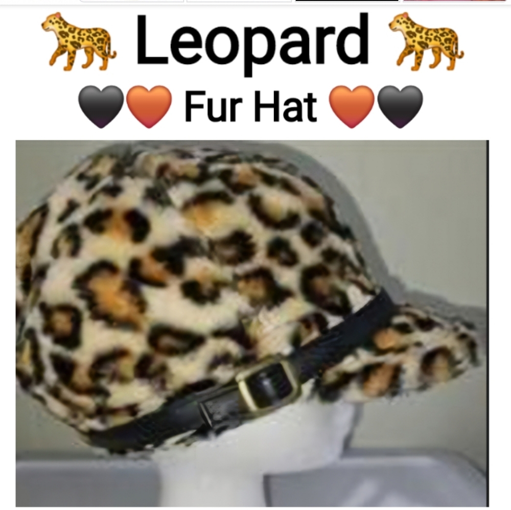 Leopard Fur Women's Hat 🐆